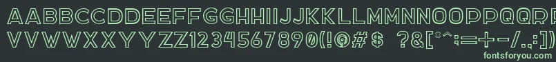 Шрифт DockerTwo – зелёные шрифты на чёрном фоне