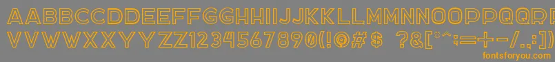 DockerTwo Font – Orange Fonts on Gray Background
