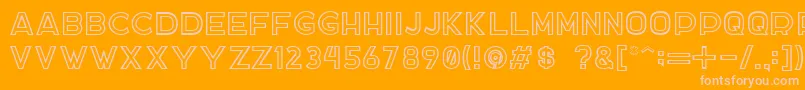 DockerTwo Font – Pink Fonts on Orange Background