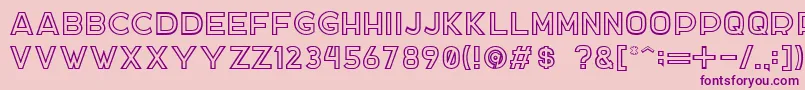DockerTwo Font – Purple Fonts on Pink Background