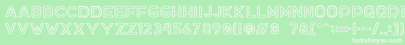 DockerTwo Font – White Fonts on Green Background