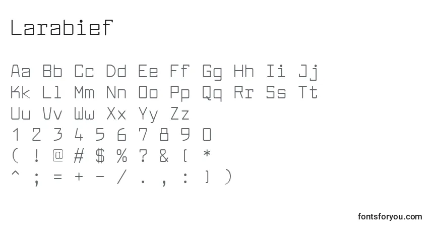 Police Larabief - Alphabet, Chiffres, Caractères Spéciaux