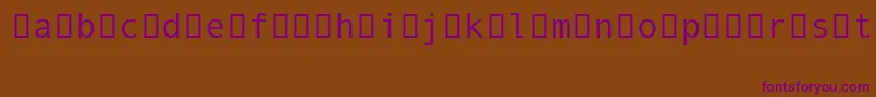 Шрифт AndaleMonoIpa – фиолетовые шрифты на коричневом фоне