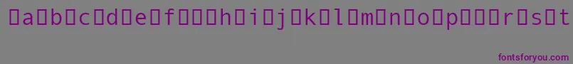Шрифт AndaleMonoIpa – фиолетовые шрифты на сером фоне