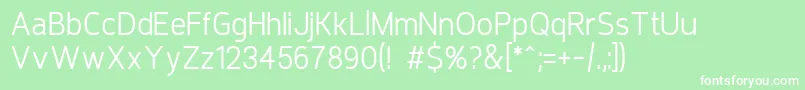 Requiem Font – White Fonts on Green Background