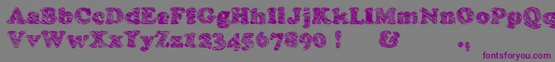 Skooper-fontti – violetit fontit harmaalla taustalla