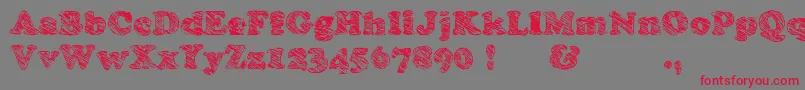Skooper Font – Red Fonts on Gray Background