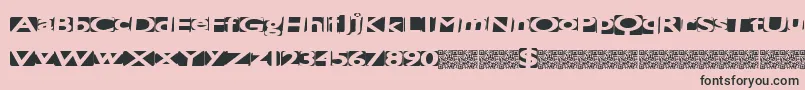 Spacecats Font – Black Fonts on Pink Background