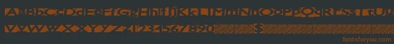 Spacecats Font – Brown Fonts on Black Background