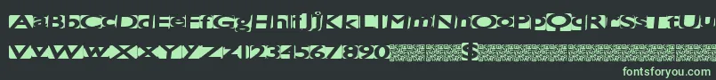 Spacecats Font – Green Fonts on Black Background