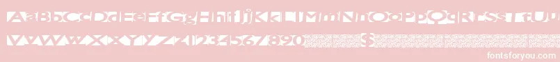 Spacecats Font – White Fonts on Pink Background