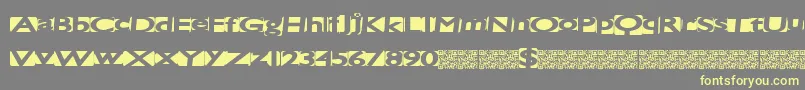 Spacecats Font – Yellow Fonts on Gray Background