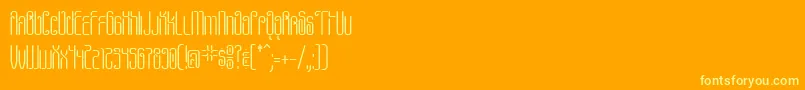 Pheaniswickey Font – Yellow Fonts on Orange Background