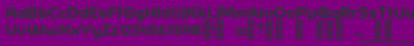 DerotterdamdemoRegular Font – Black Fonts on Purple Background
