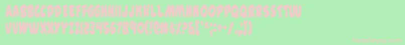 44v2c Font – Pink Fonts on Green Background