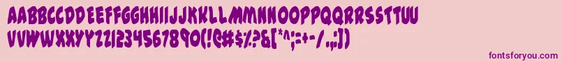 44v2c Font – Purple Fonts on Pink Background