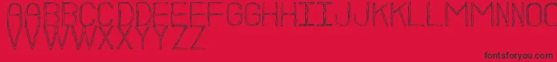 BocetoSt Font – Black Fonts on Red Background