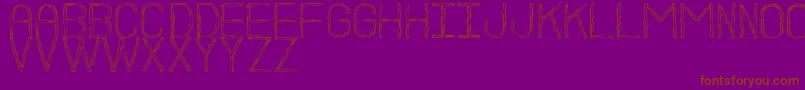 BocetoSt-Schriftart – Braune Schriften auf violettem Hintergrund