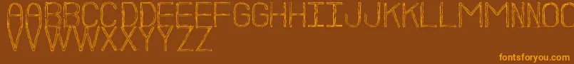 fuente BocetoSt – Fuentes Naranjas Sobre Fondo Marrón