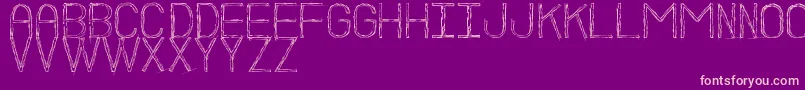 BocetoSt Font – Pink Fonts on Purple Background