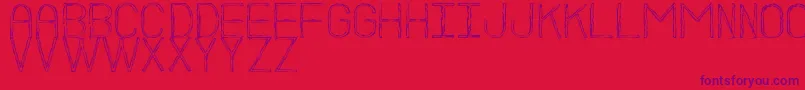 BocetoSt Font – Purple Fonts on Red Background