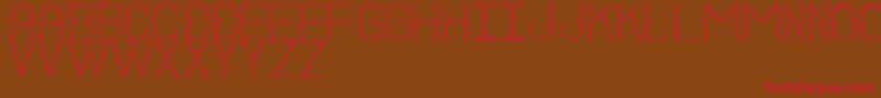 BocetoSt Font – Red Fonts on Brown Background