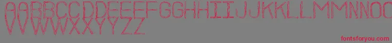 BocetoSt Font – Red Fonts on Gray Background
