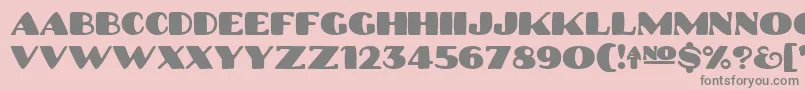 Platinumhubcapssolid Font – Gray Fonts on Pink Background