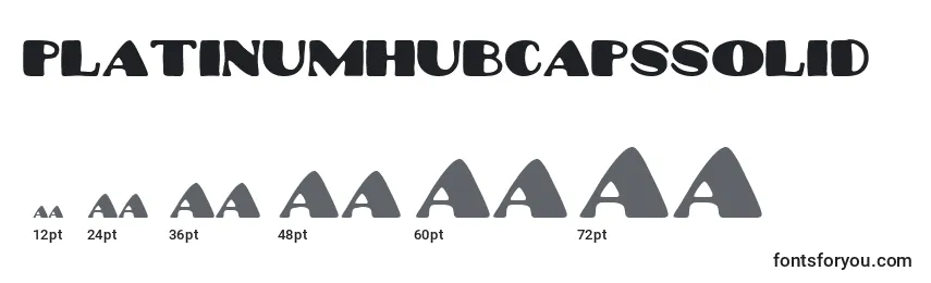 Platinumhubcapssolid Font Sizes