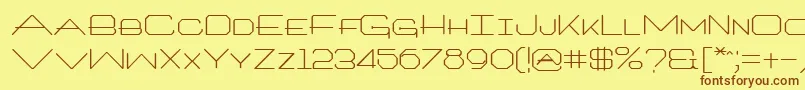 ArtlookinRegular Font – Brown Fonts on Yellow Background