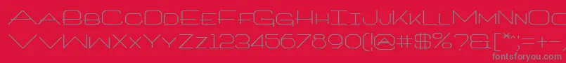ArtlookinRegular Font – Gray Fonts on Red Background