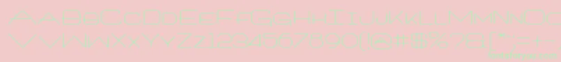 Шрифт ArtlookinRegular – зелёные шрифты на розовом фоне