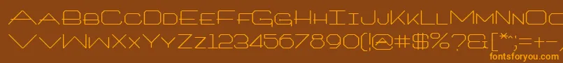 ArtlookinRegular Font – Orange Fonts on Brown Background