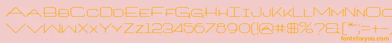 Шрифт ArtlookinRegular – оранжевые шрифты на розовом фоне