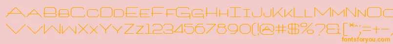 ArtlookinRegular Font – Orange Fonts on Pink Background