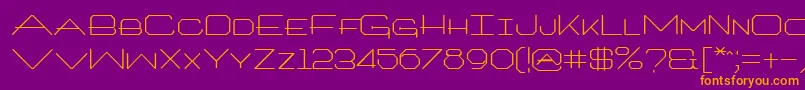 ArtlookinRegular Font – Orange Fonts on Purple Background