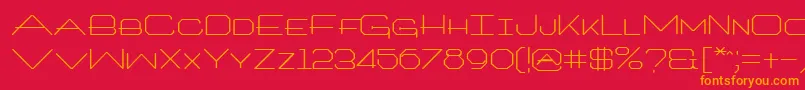 ArtlookinRegular Font – Orange Fonts on Red Background
