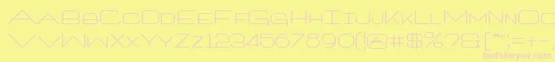 ArtlookinRegular Font – Pink Fonts on Yellow Background