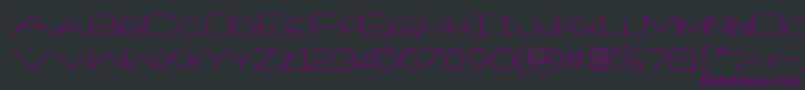 Шрифт ArtlookinRegular – фиолетовые шрифты на чёрном фоне