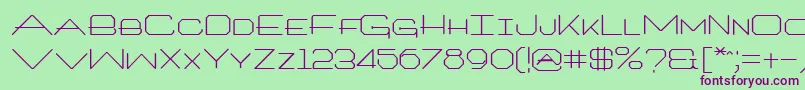 ArtlookinRegular Font – Purple Fonts on Green Background
