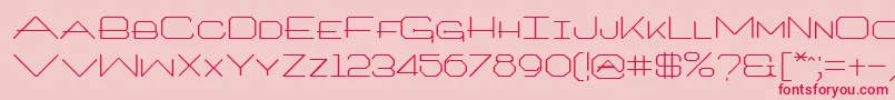 ArtlookinRegular Font – Red Fonts on Pink Background