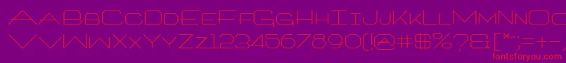 ArtlookinRegular Font – Red Fonts on Purple Background