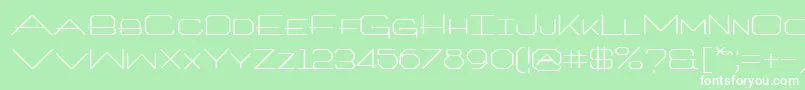 ArtlookinRegular Font – White Fonts on Green Background
