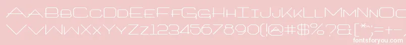 ArtlookinRegular Font – White Fonts on Pink Background