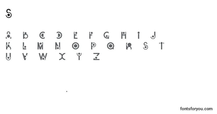 Czcionka Snail – alfabet, cyfry, specjalne znaki