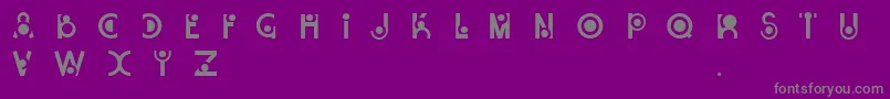 フォントSnail – 紫の背景に灰色の文字
