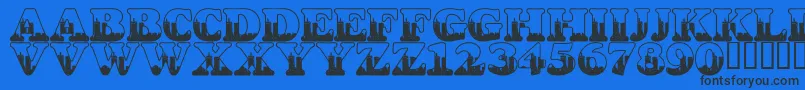 LmsSeptember112001847Am Font – Black Fonts on Blue Background