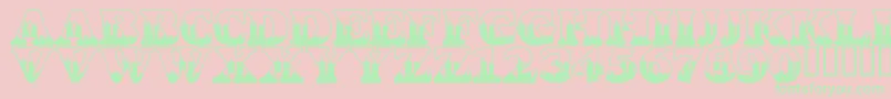 LmsSeptember112001847Am Font – Green Fonts on Pink Background