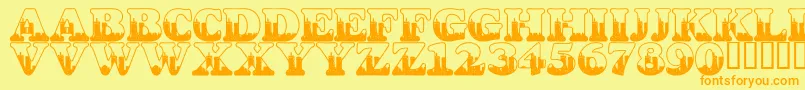 LmsSeptember112001847Am Font – Orange Fonts on Yellow Background