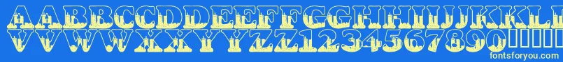 More about LmsSeptember112001847Am Font LmsSeptember112001847Am Font – Yellow Fonts on Blue Background